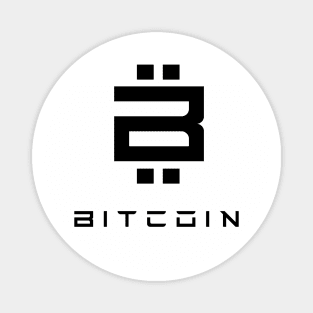 Bitcoin Tech Logo Black Magnet